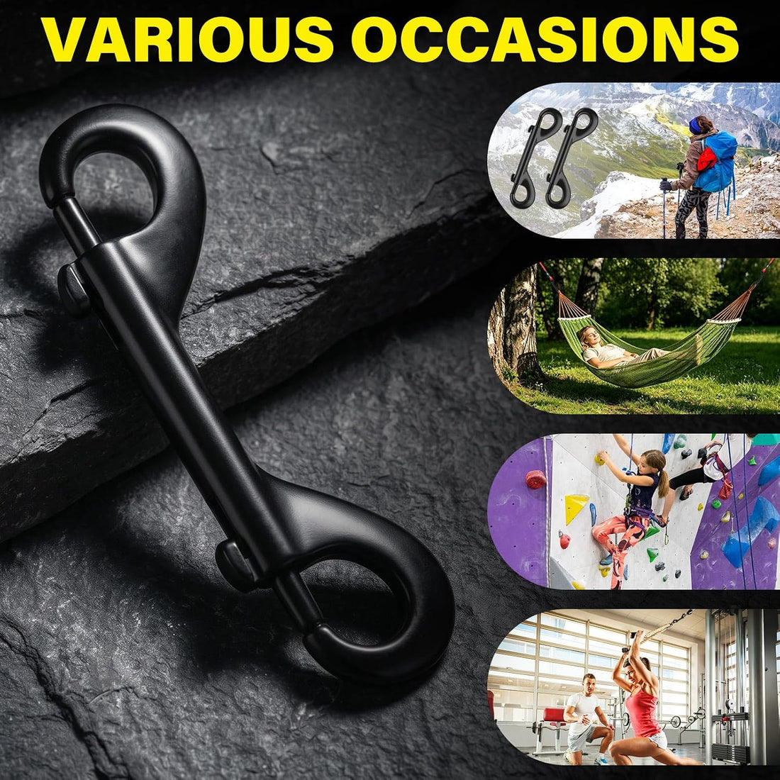 ERKOON 4.7 Inch Double End Trigger Snap Bolt Hooks for Horses