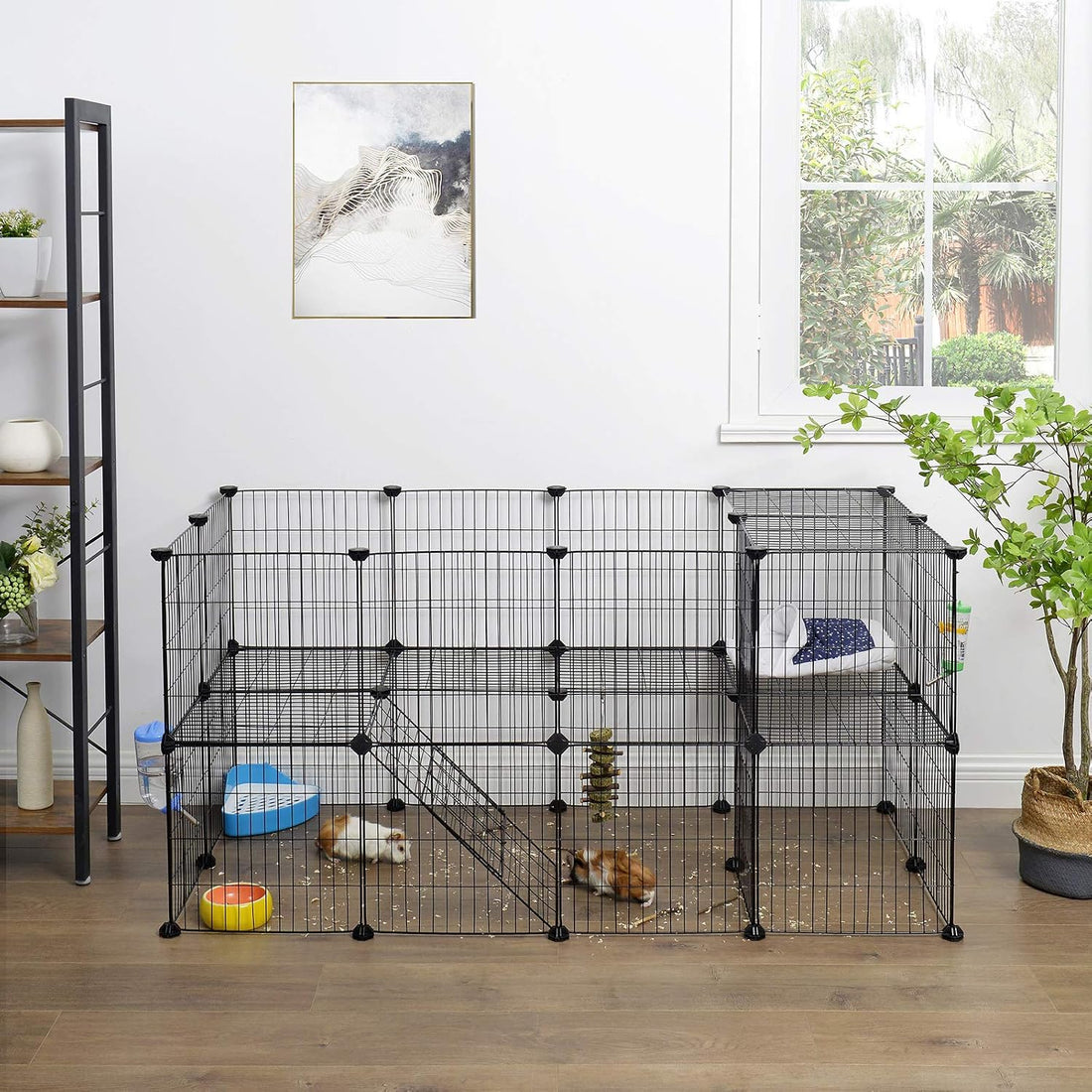 SONGMICS Pet Playpen, Small Animal Playpen