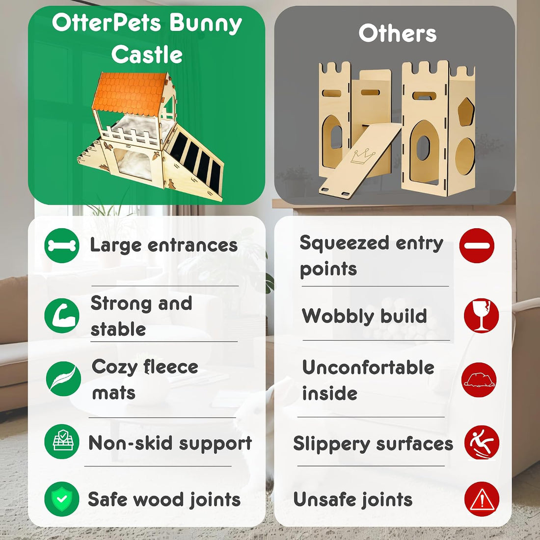 OtterPets Extra Large Bunny Hideout