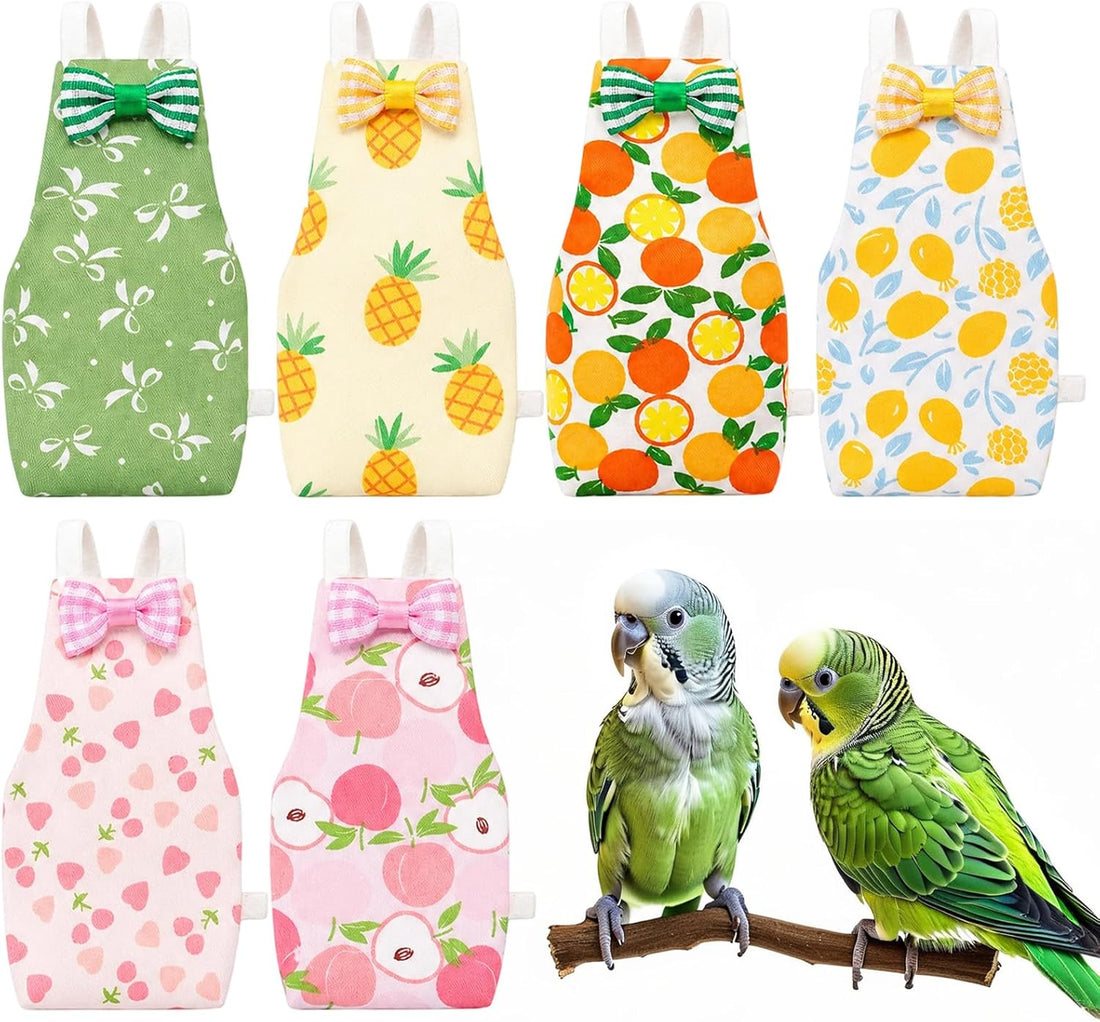 6pcs Bird Diapers, Reusable Leakproof Diaper Soft Comfortable
