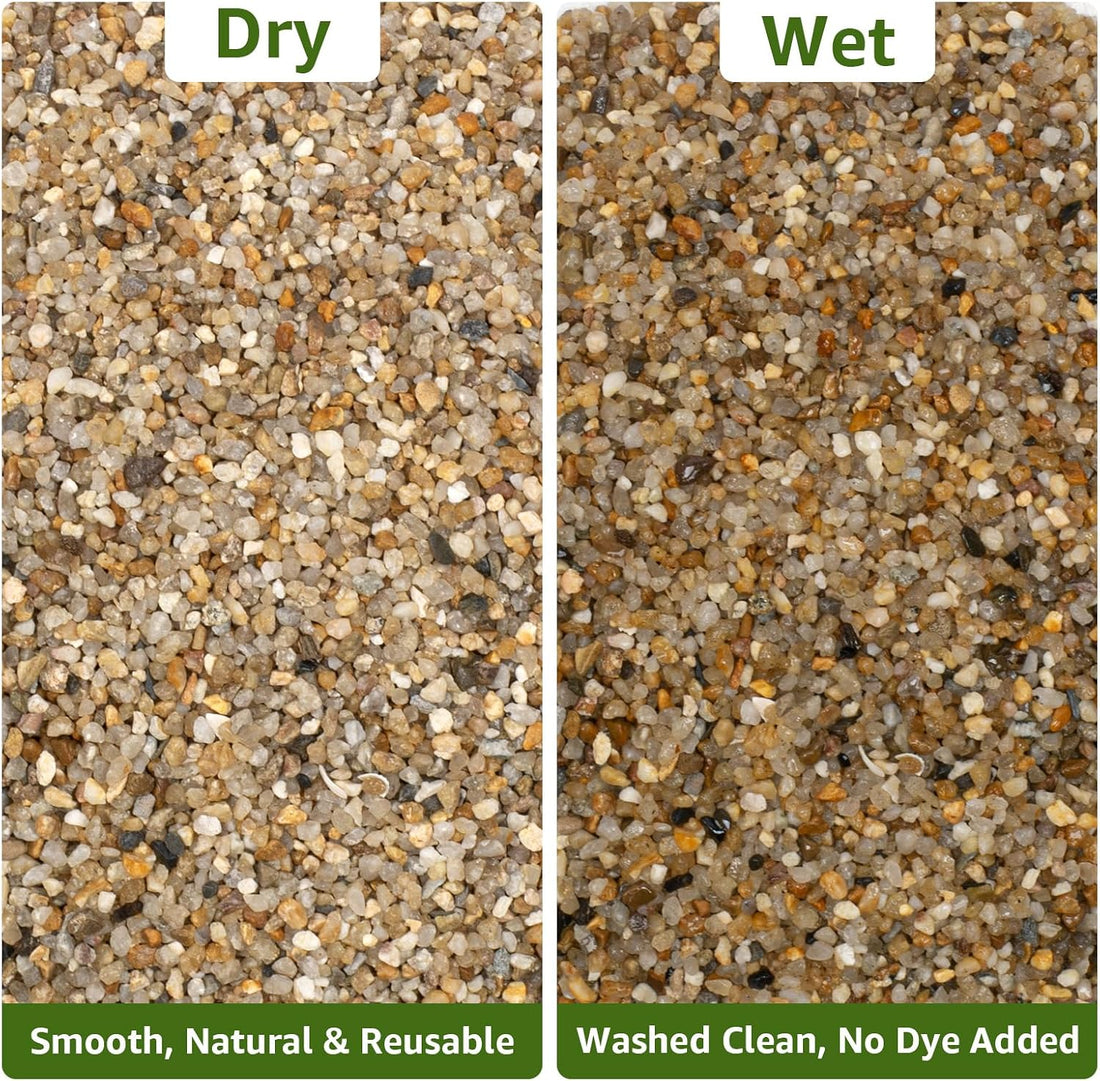 5 lbs Aquarium Coarse Sand, 1/12'' Premium Gravel and Substrate