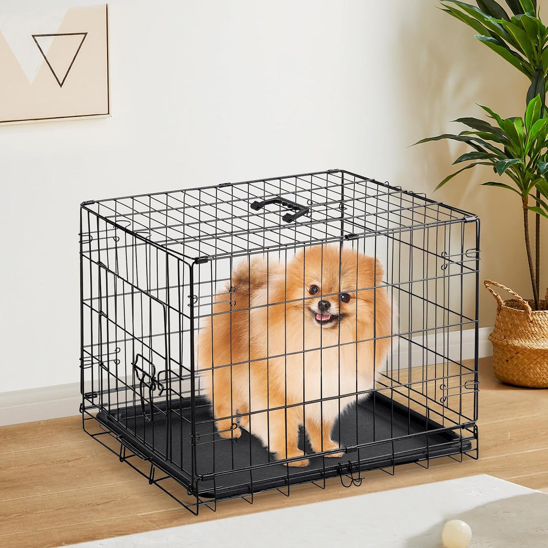Sweetcrispy 24 Inch Single Door Dog Crate