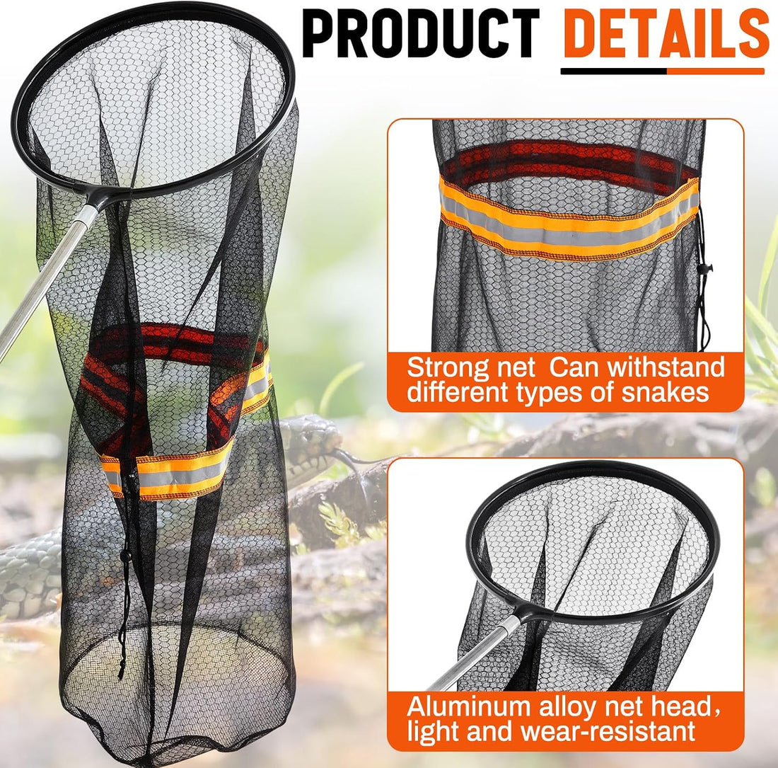 Qualirey Snake Catcher Net Rattlesnake Grabber Snake Grabber Tool