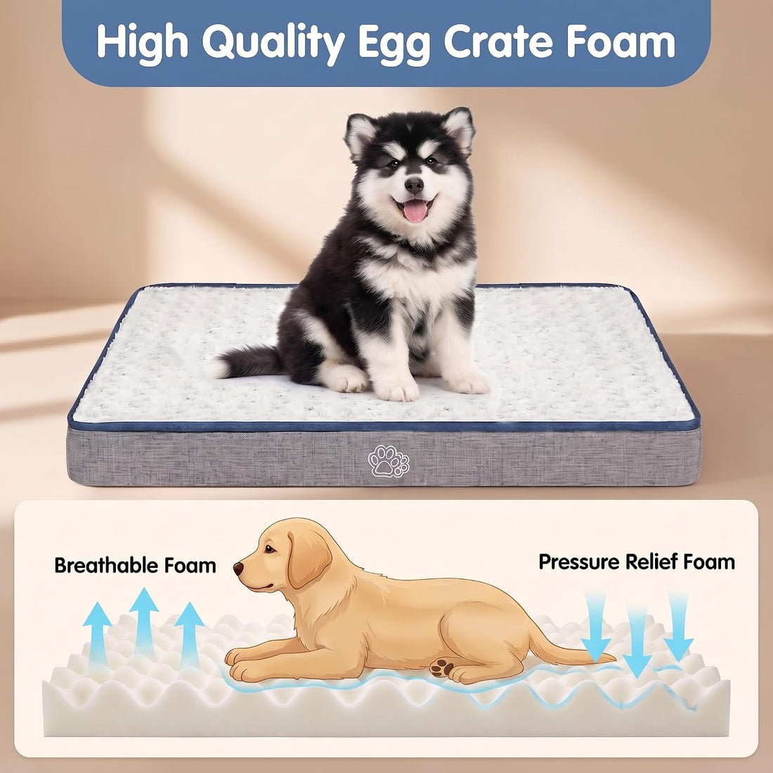 EMPSIGN Reversible Dog Bed Mat