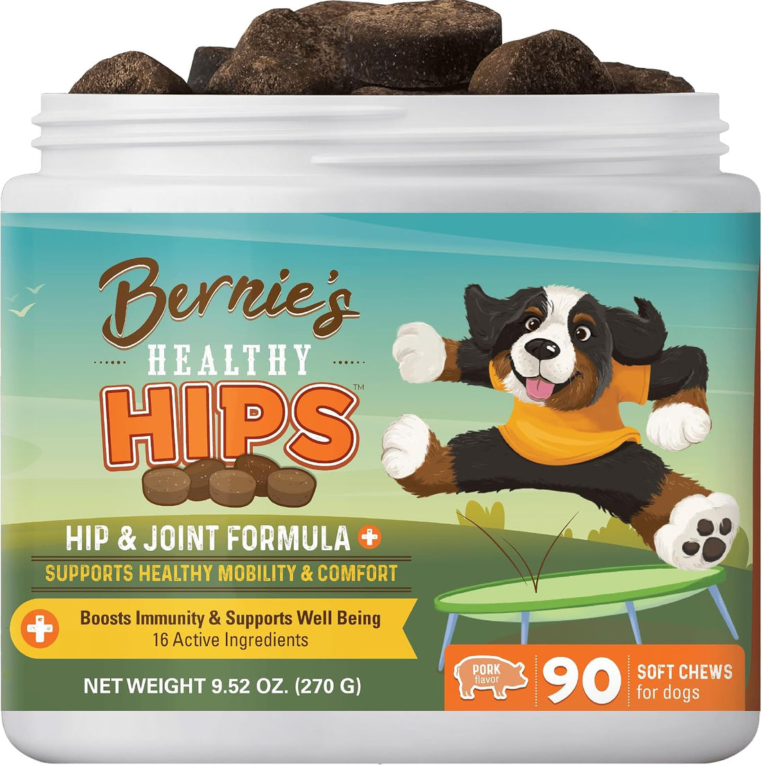 Bernie's Healthy Hips, Hip and Joint Supplement for Dogs