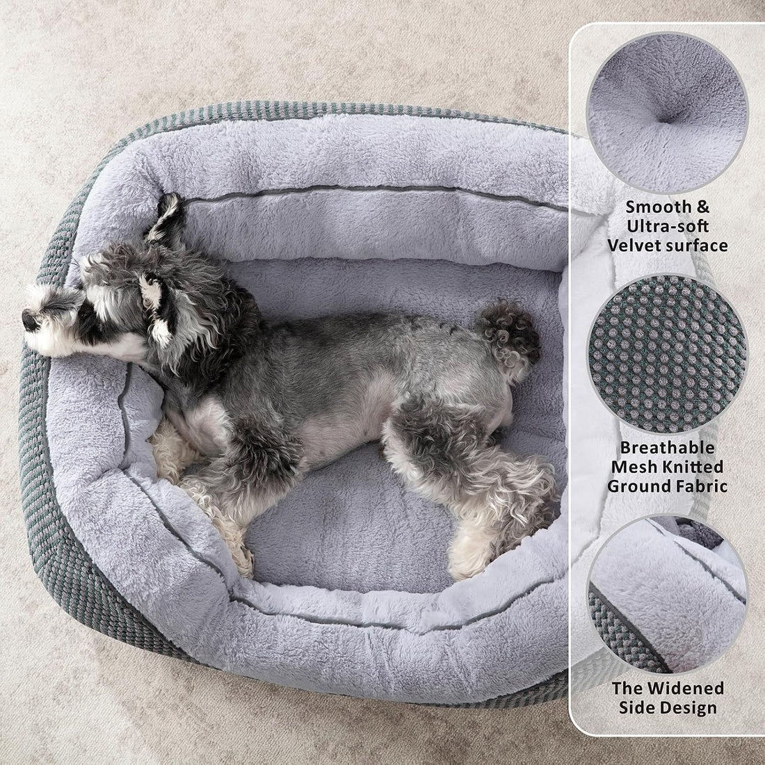 INVENHO Medium Dog Beds for Medium Dogs Washable