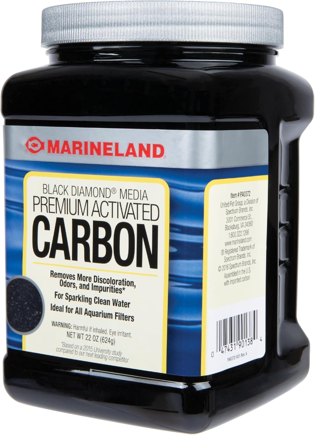 Marineland Black Diamond Carbon Filter Media for Aquariums, 22 oz