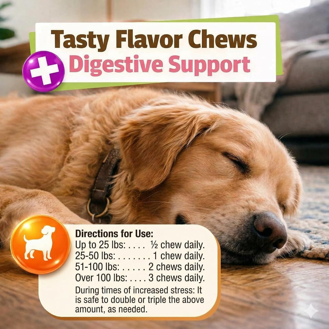 Pet Naturals Calming Chews for Medium and Large Dogs, Chicken