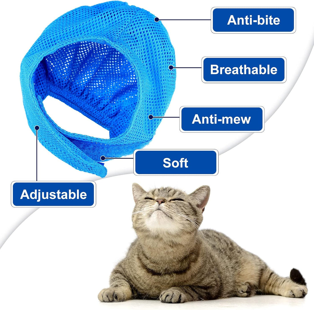 Kritkin 9 Pcs Cat Bathing Bag Set Cat Shower Bag Anti Bite