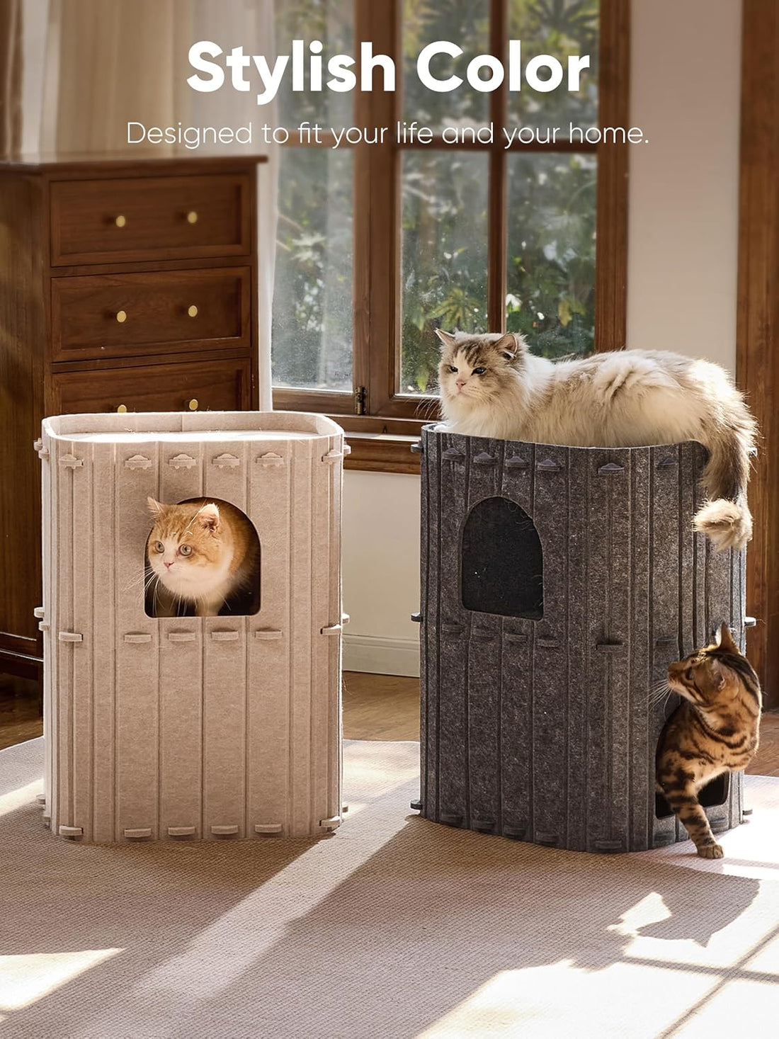 FUKUMARU Cat House for Indoor Cats