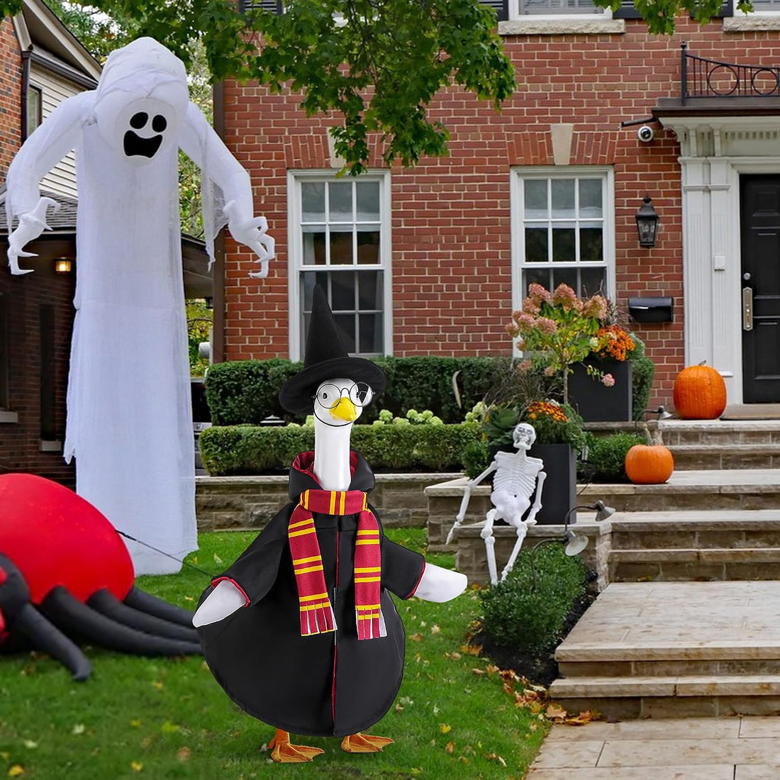 4Pcs Halloween Wizard Goose Outfits