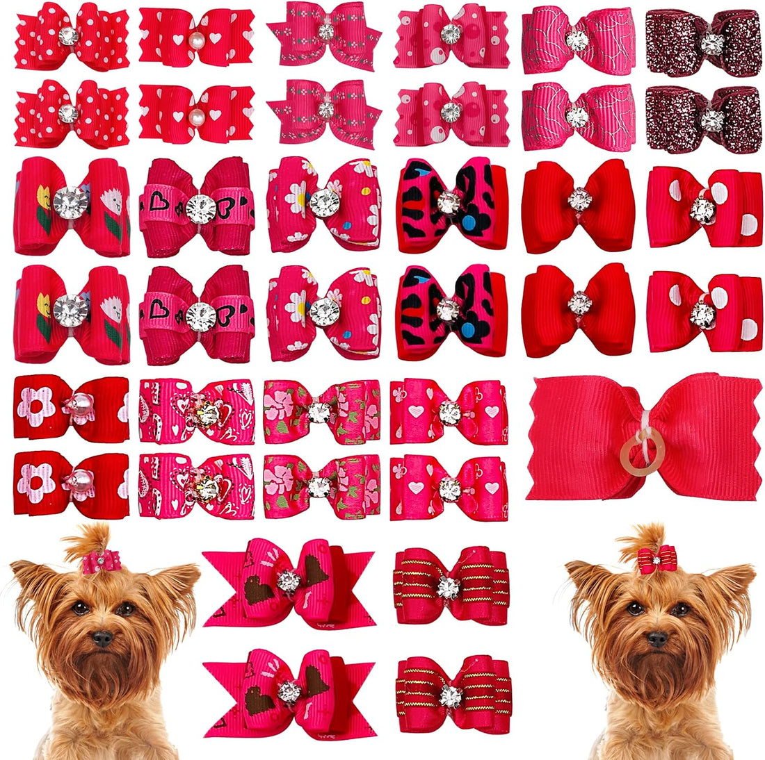 PET SHOW Mixed Styles Pet Cat Puppy Topknot Small Dog Hair Bows