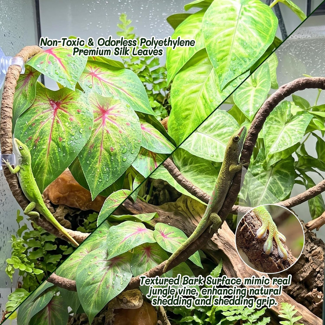 3PC Reptile Terrarium Habitat Decor Kit