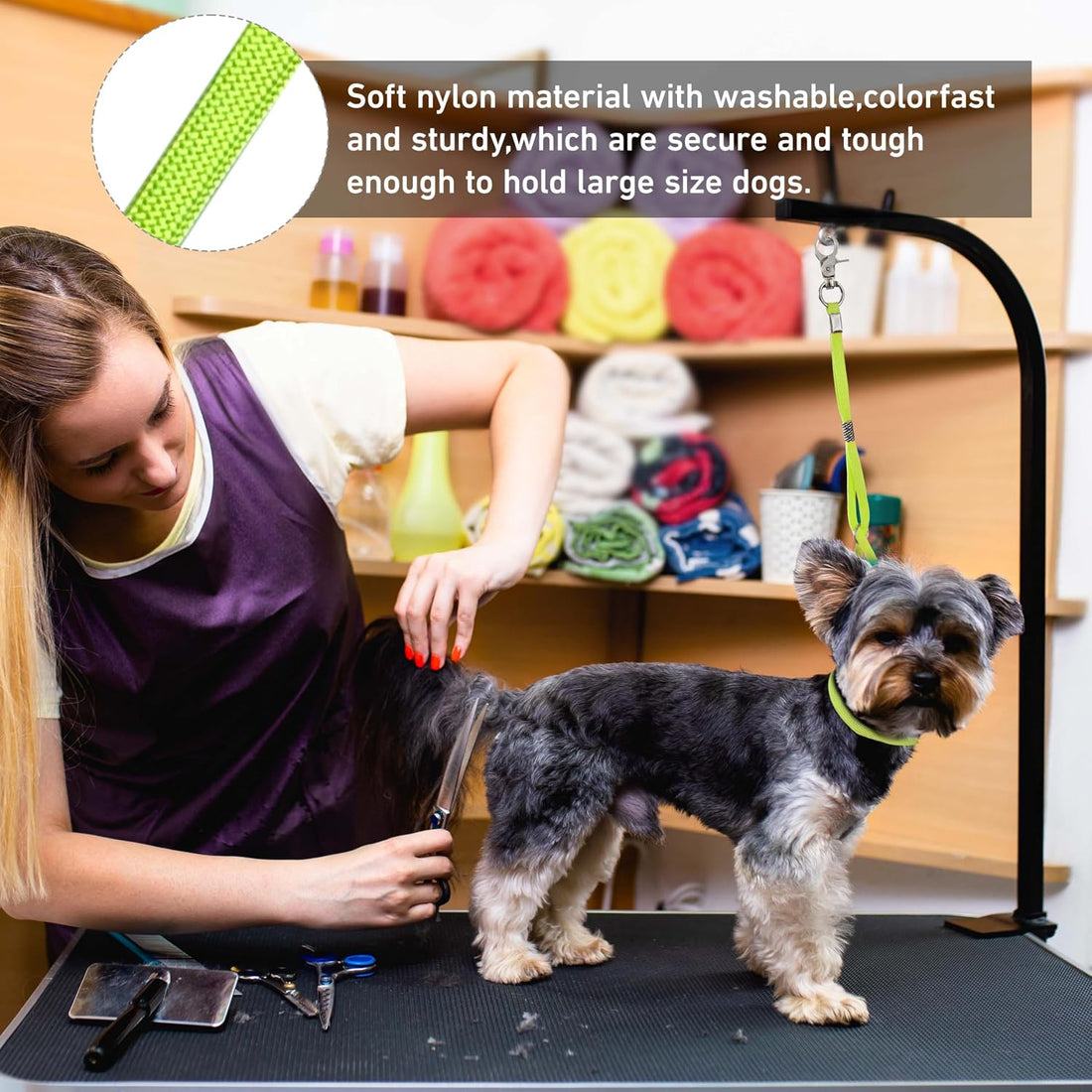 Pet Dog Grooming Loop Adjustable Grooming Noose Sling for Grooming