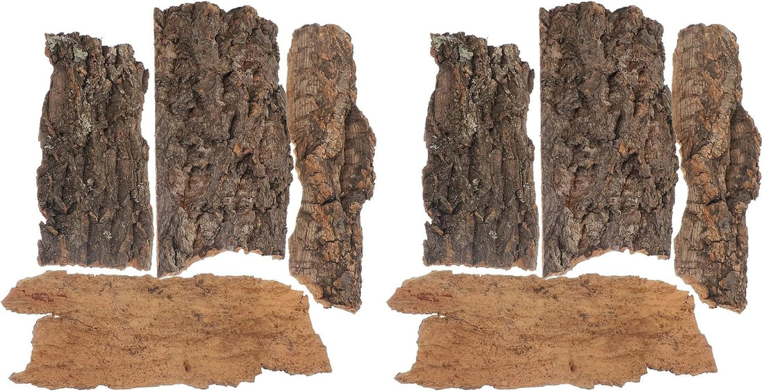 4pcs Natural Cork Bark for Reptiles