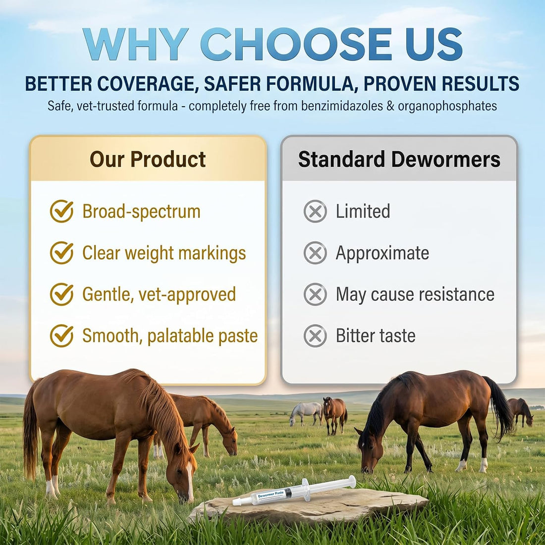 Ivermectin Horse Paste 1.87%, Apple Flavored Equine Dewormer