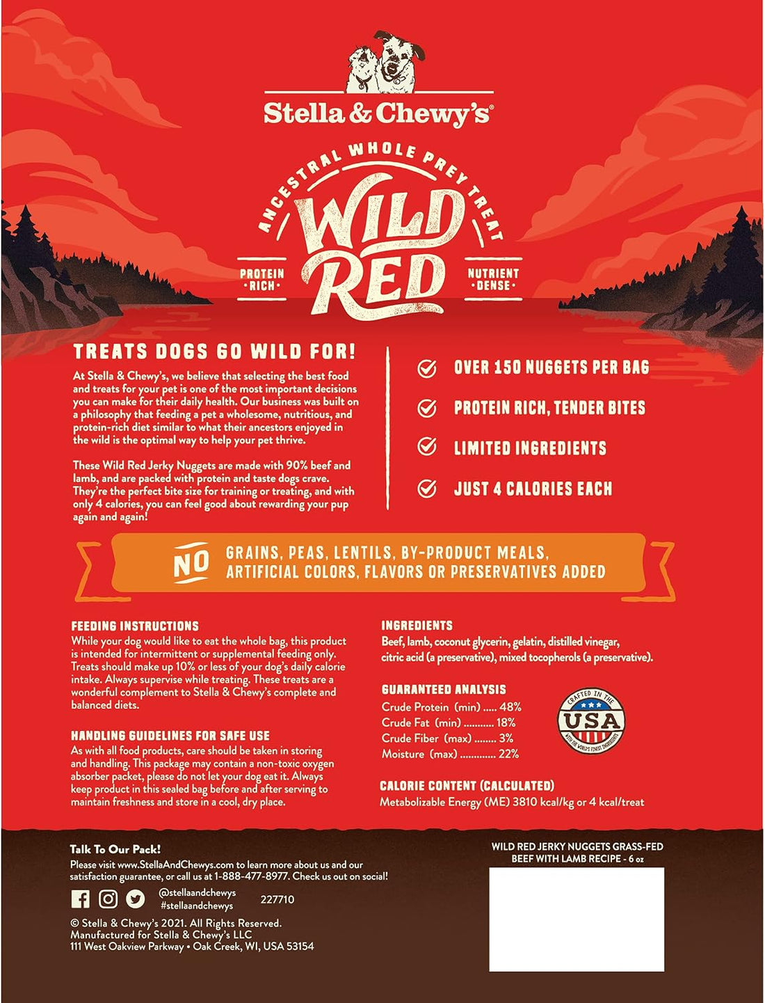 Stella & Chewy's Wild Red Jerky Nuggets