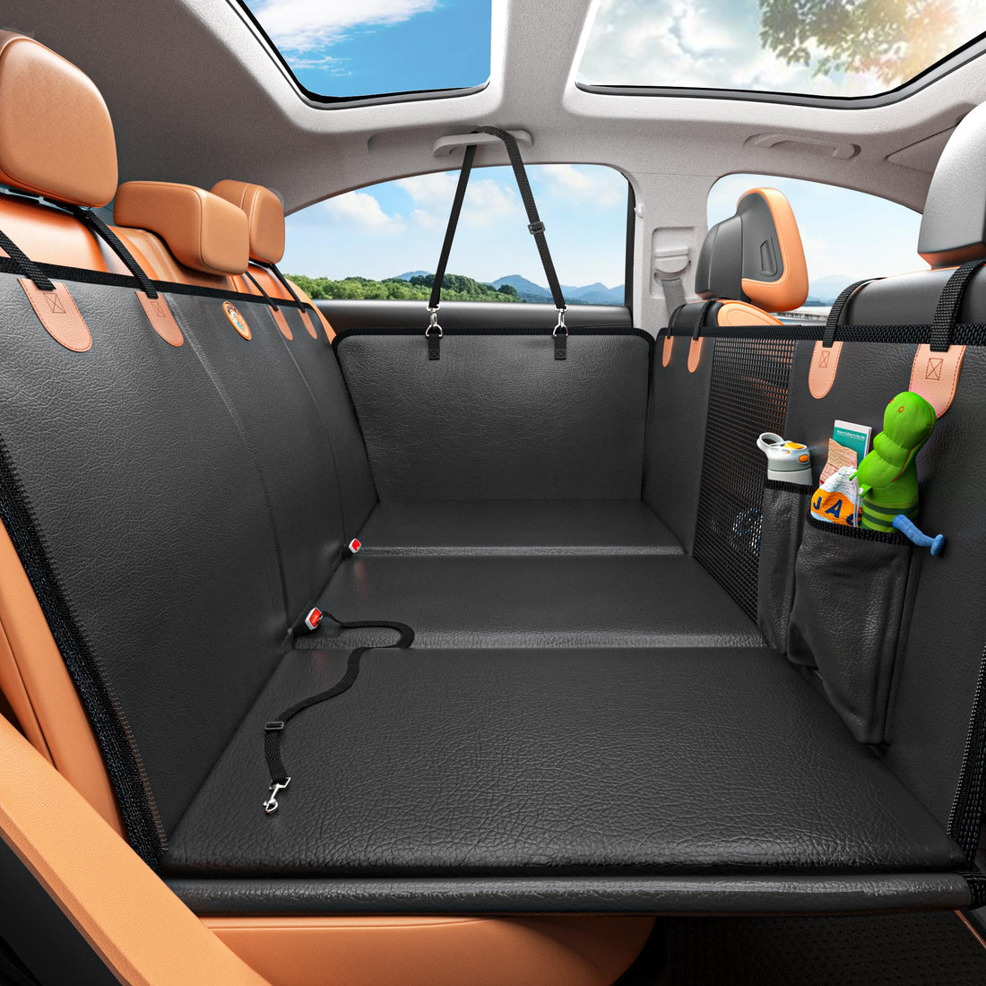 MYJAQI Back Seat Extender for Dogs
