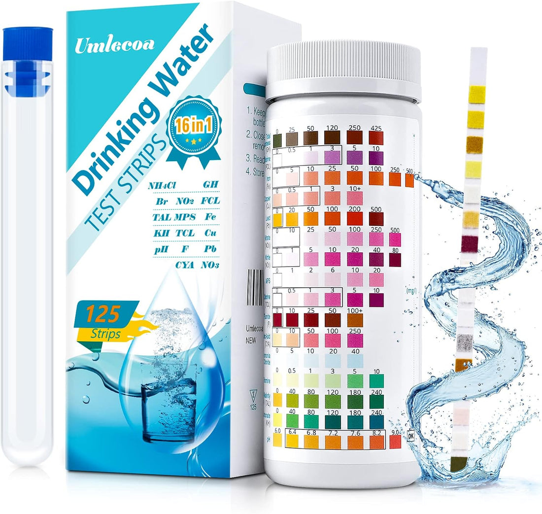 16 in 1 Water Test Kit with 125 Test Strips for Home Water Quality