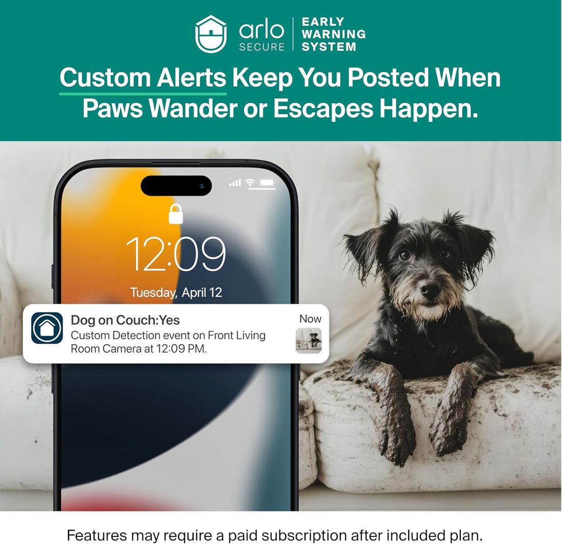 Arlo Essential Indoor Pan Tilt Security Camera 2K