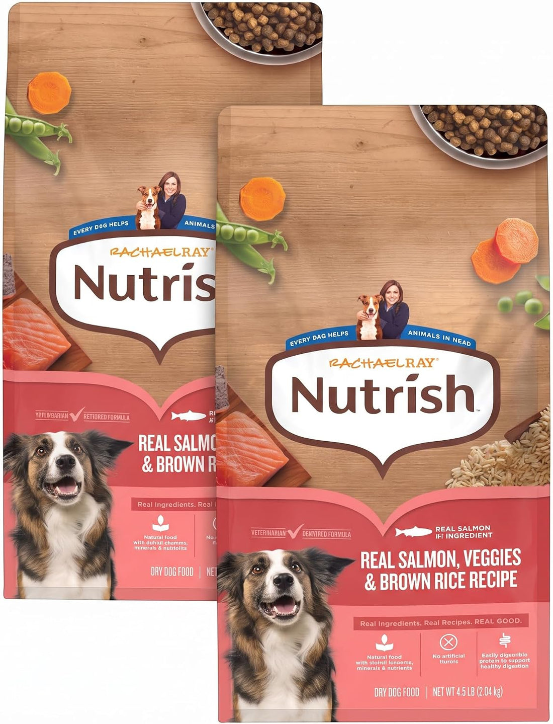 Nutrish Salmon Dry Dog Food, 4.5 lb. Bag (Rachael Ray)