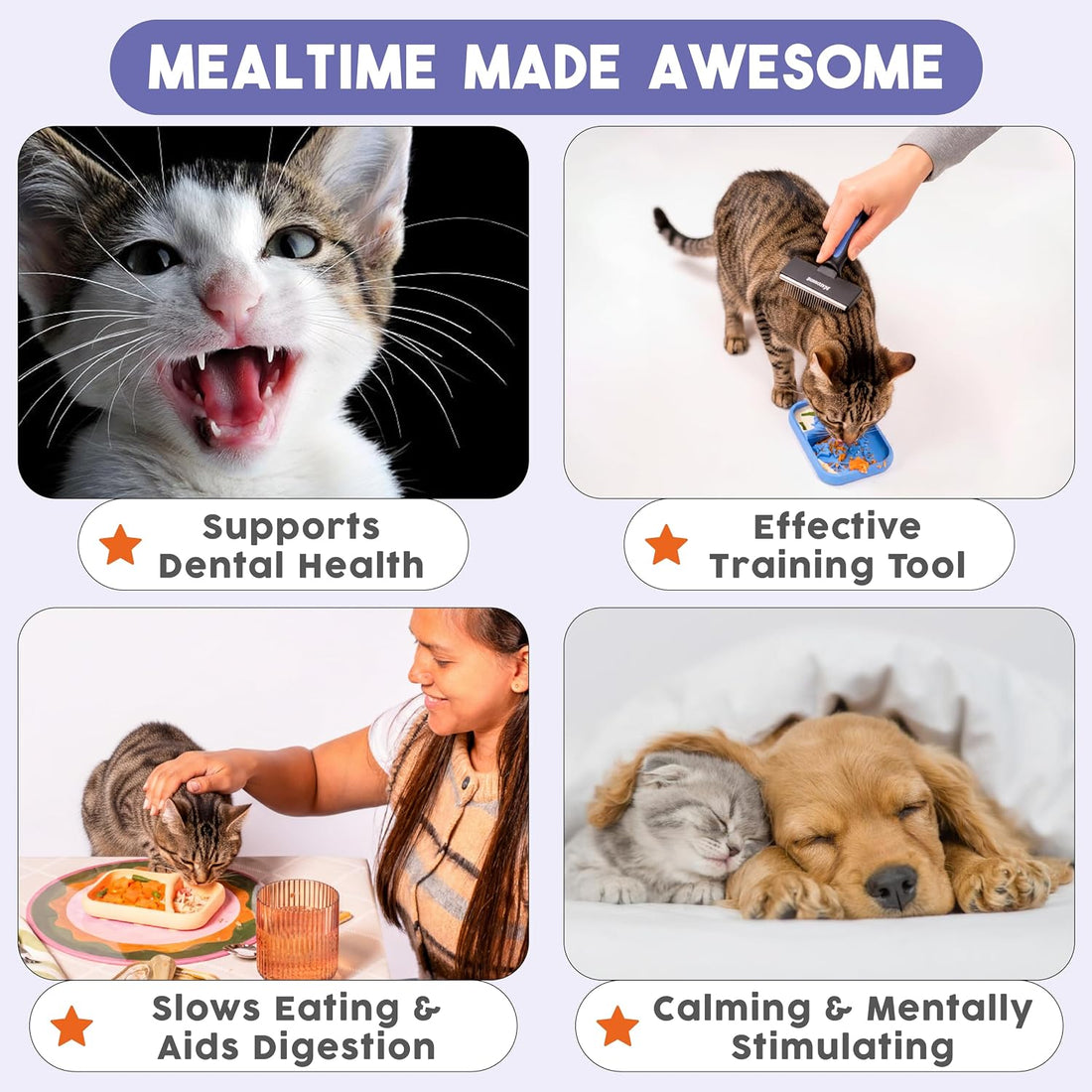 Sardina - Silicone Lick Mat + Slow Feeder for Cats & Small Dogs