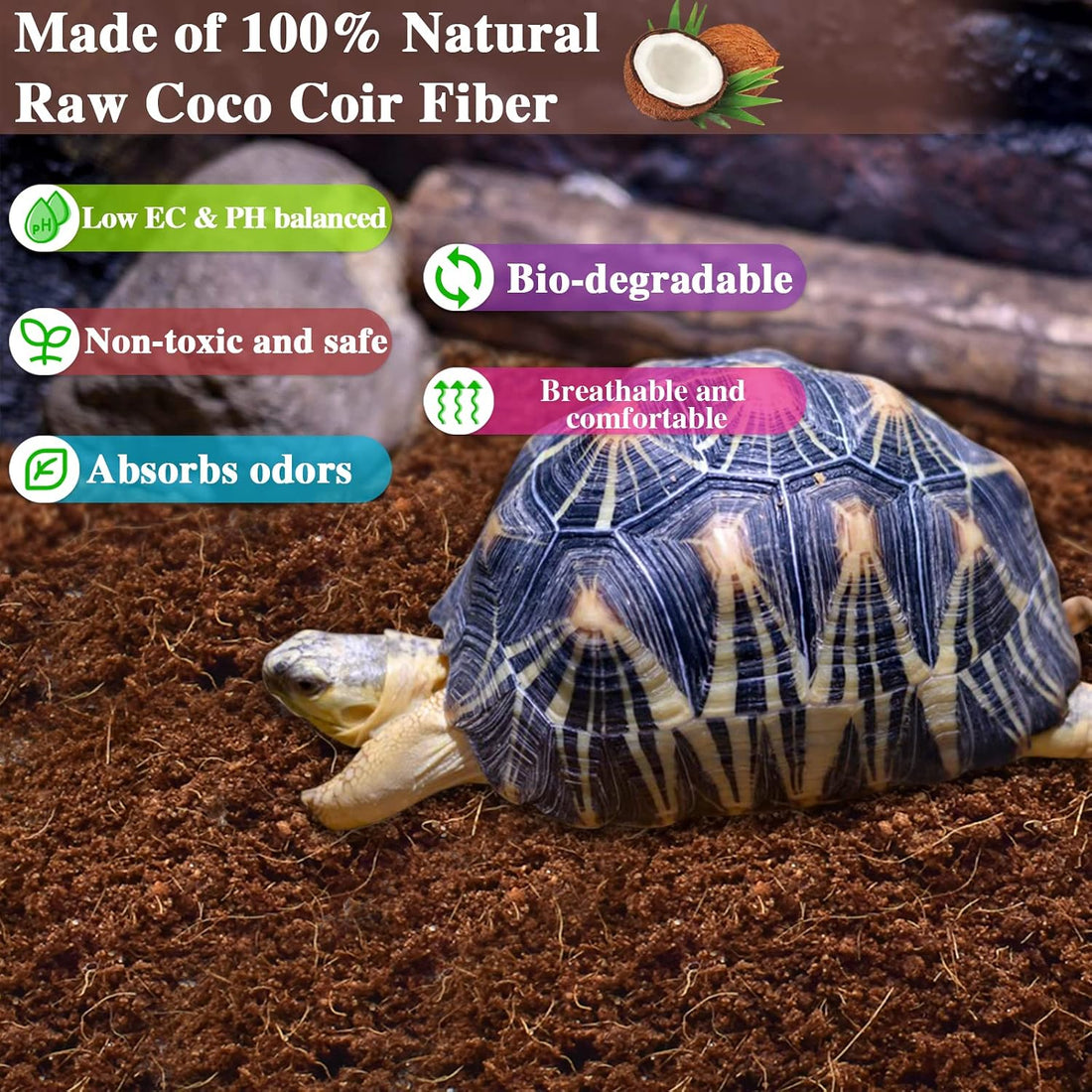 ZeeDix 2 Pack Coconut Fiber Substrate