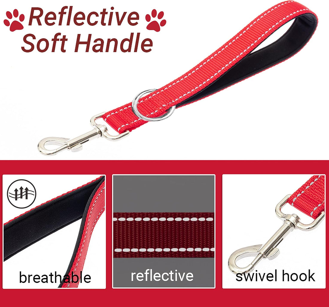 PAWNISAW Chew Proof Dog Leash, 5 FT Dog Tie Out Cable Lead with Handle