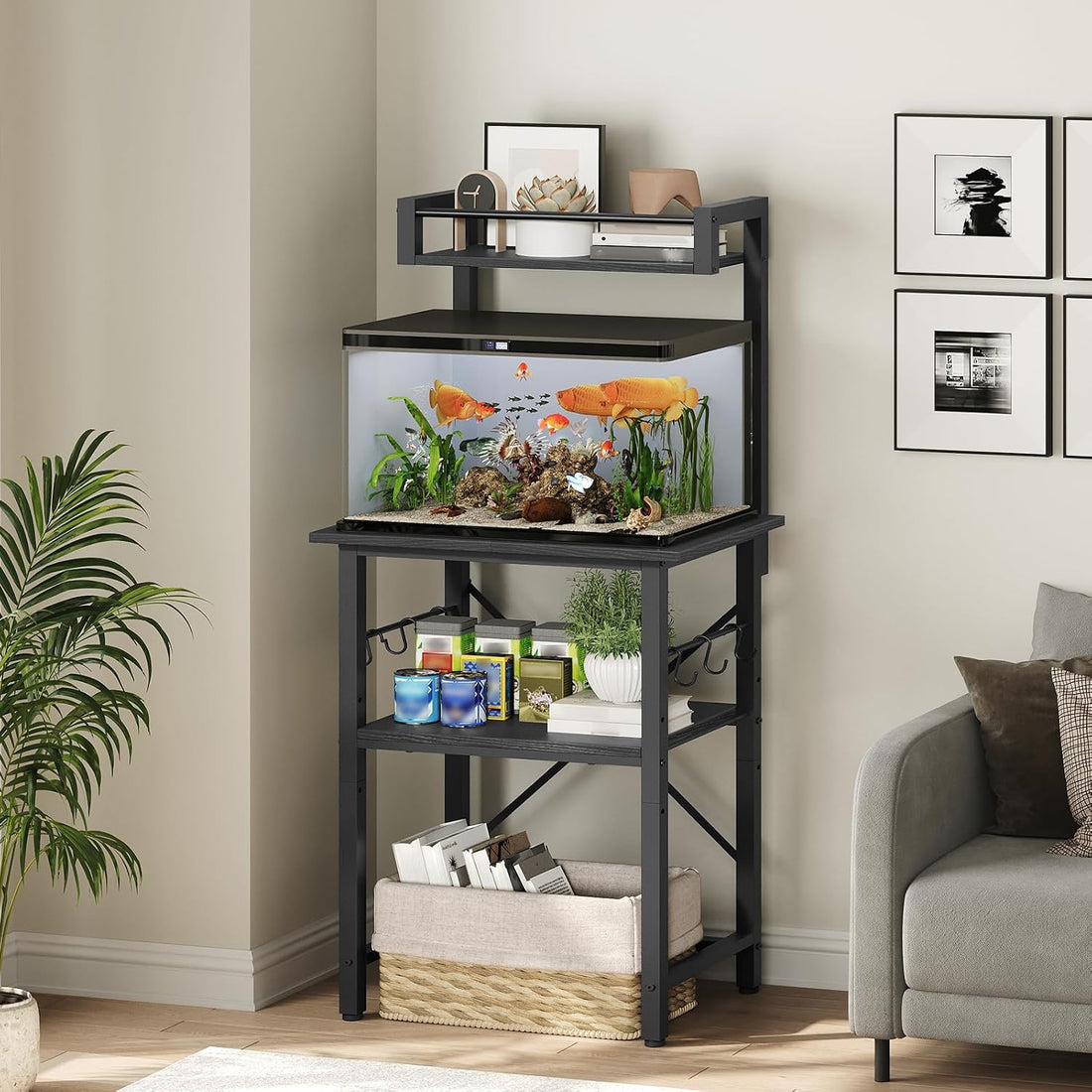 MAHANCRIS 5-10 Gallon Fish Tank Stand