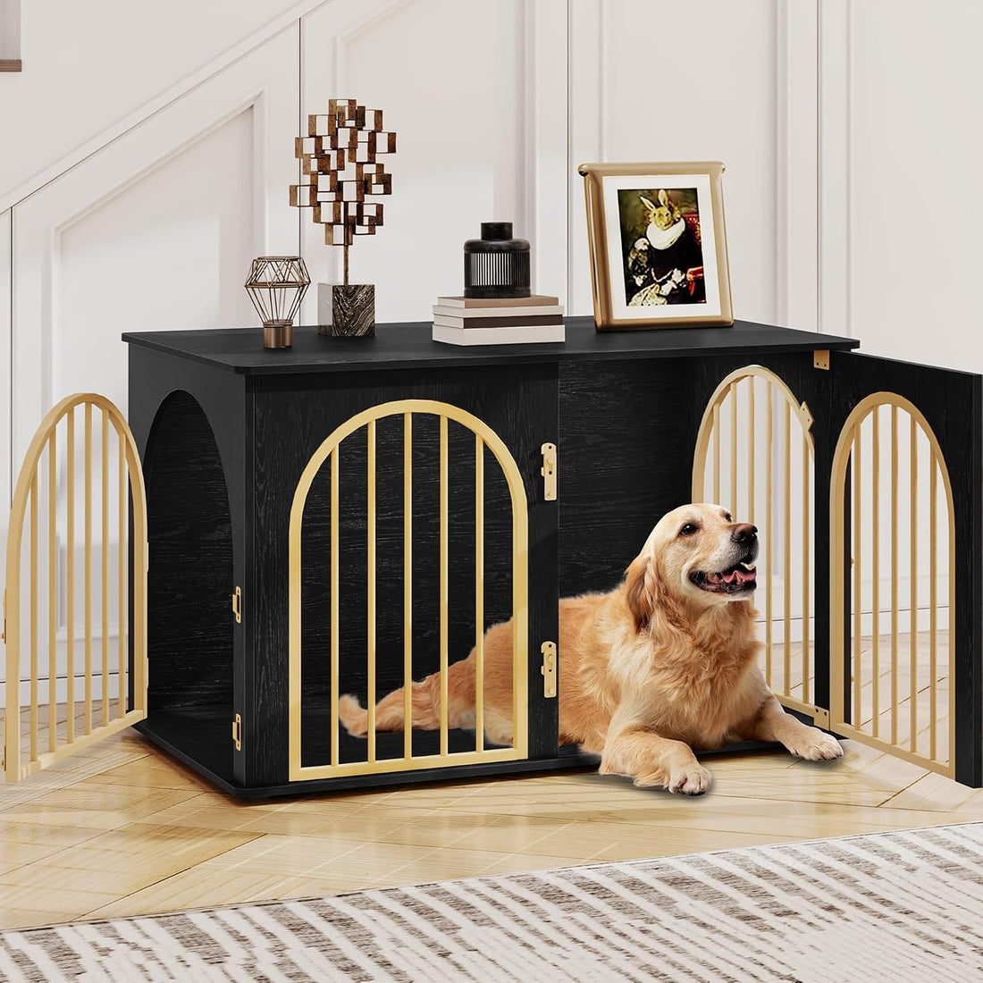 Hzuaneri 39.4 in Dog Crate Furniture,Dog Kennel Indoor