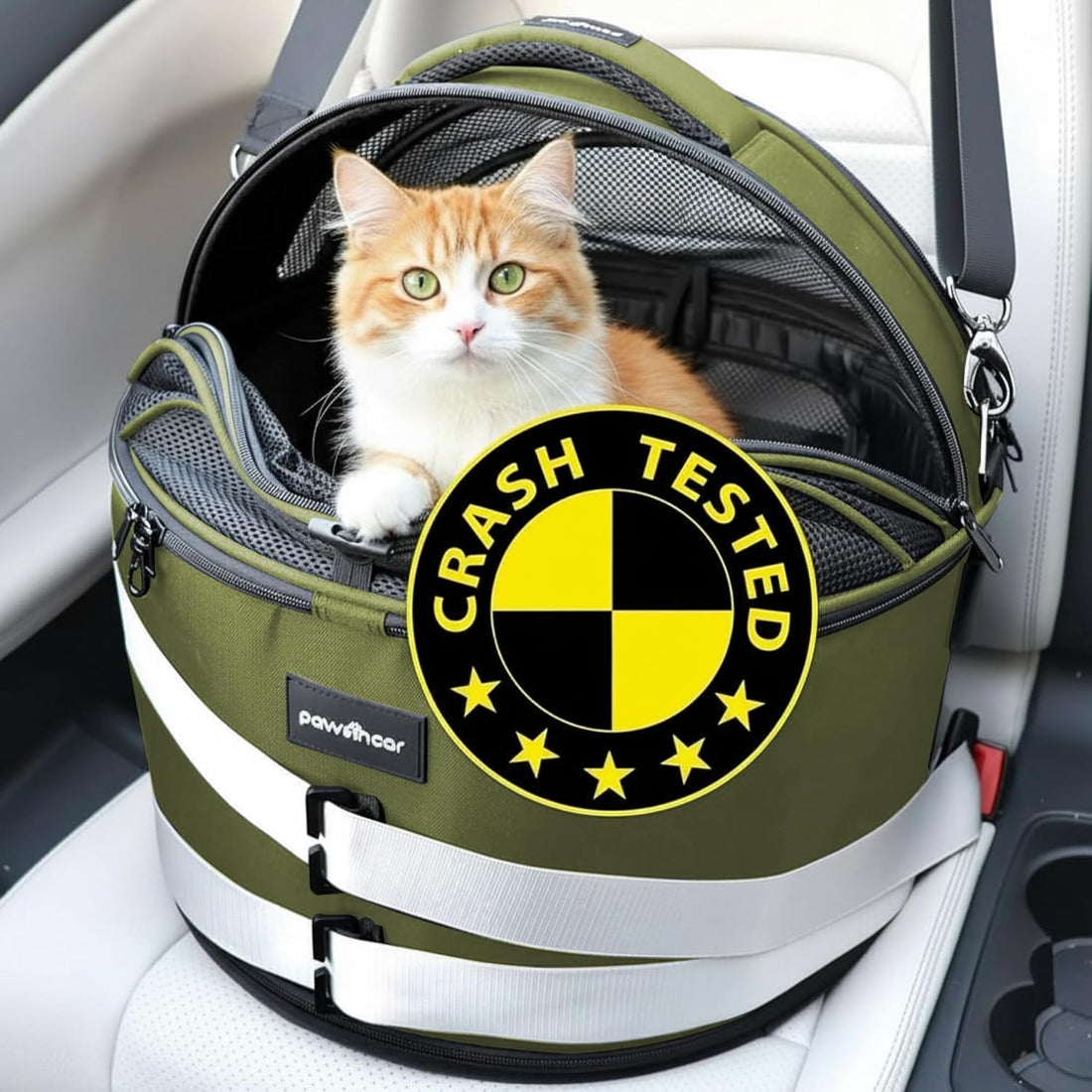 Crash-Tested Small Dog Car Seat | CPS Certified Crash Protection