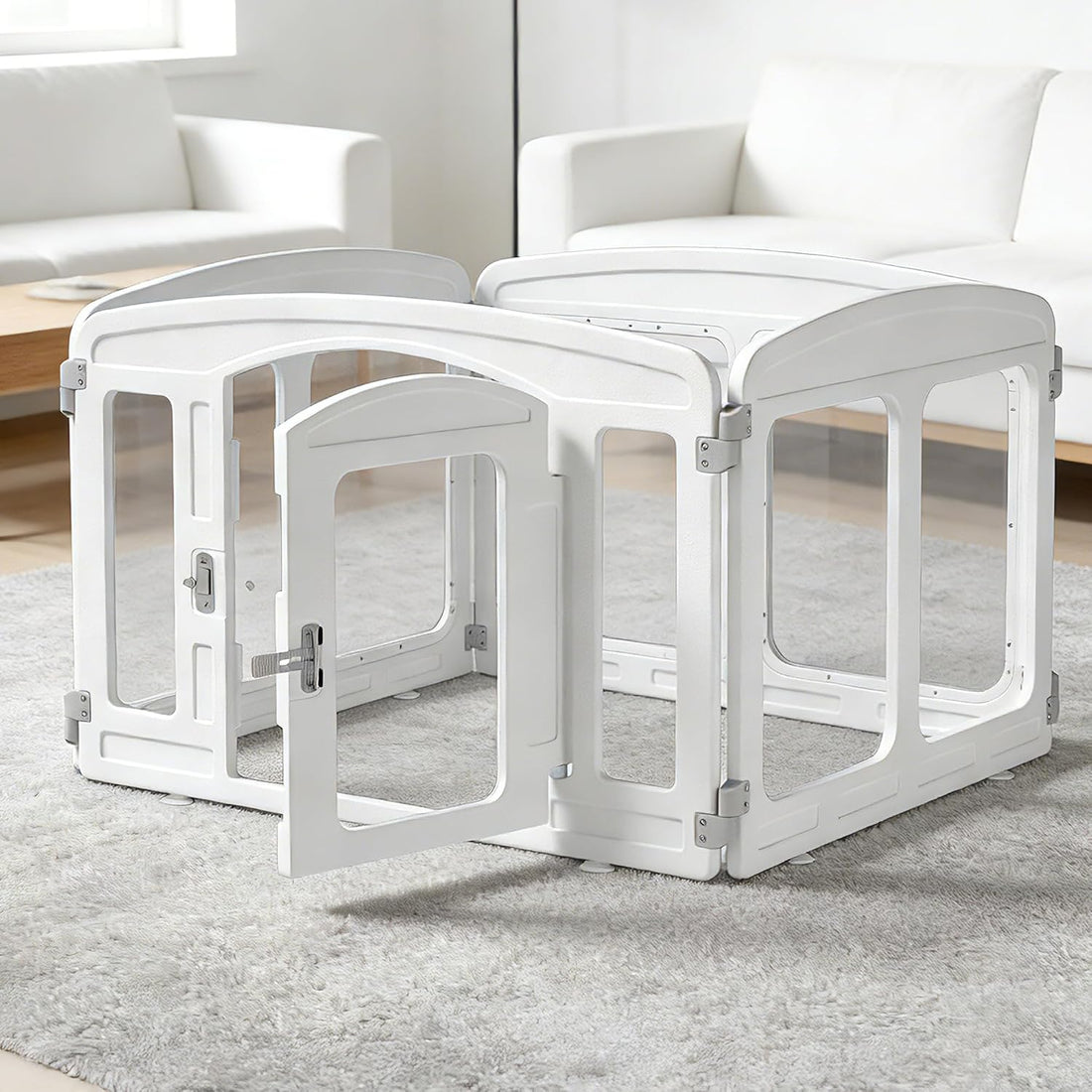 Clear Puppy Playpen Indoor - Ideal for Small & Toy Dogs