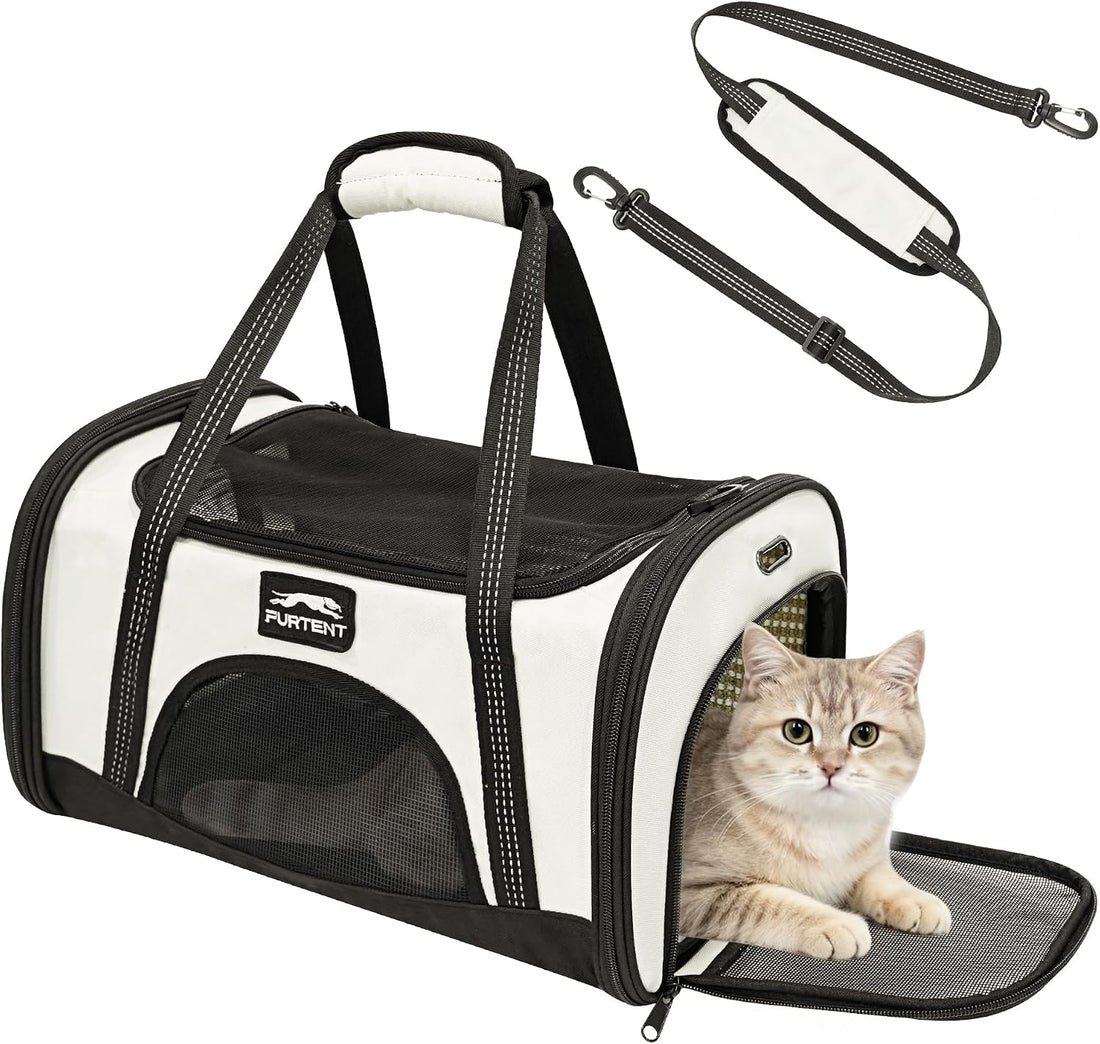 Soft Sided Cat Carrier Airline Approved Pet Travel Bag for Pet Up
