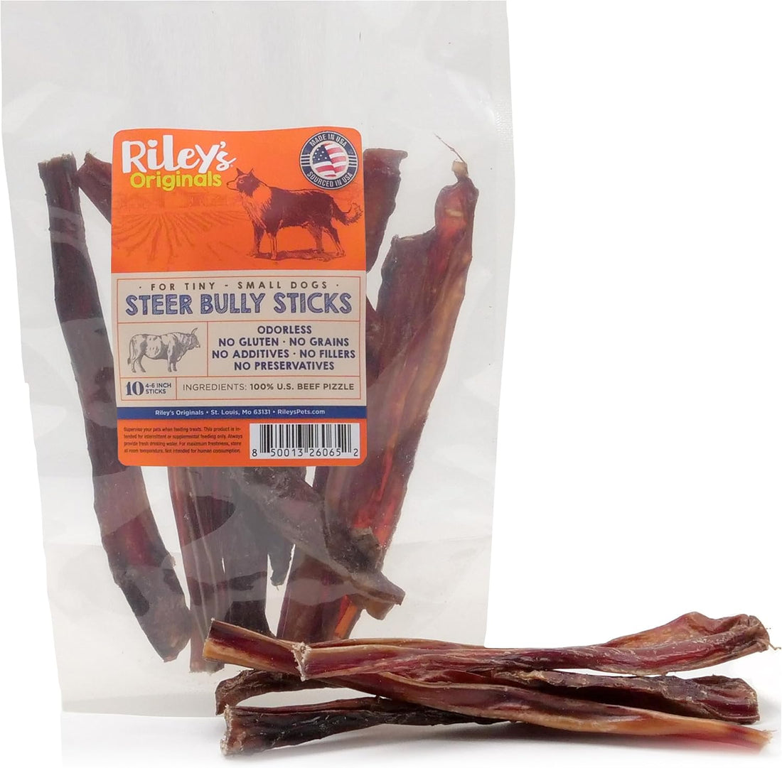 Riley's Steer Bully Sticks for Large to XL Breeds - 11-12", 5ct