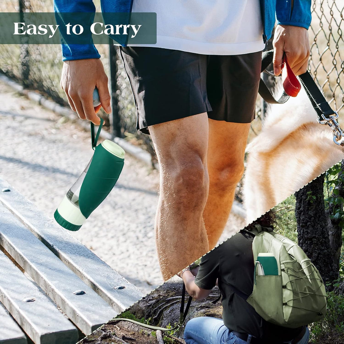 TIOVERY Upgraded Dog Water Bottle