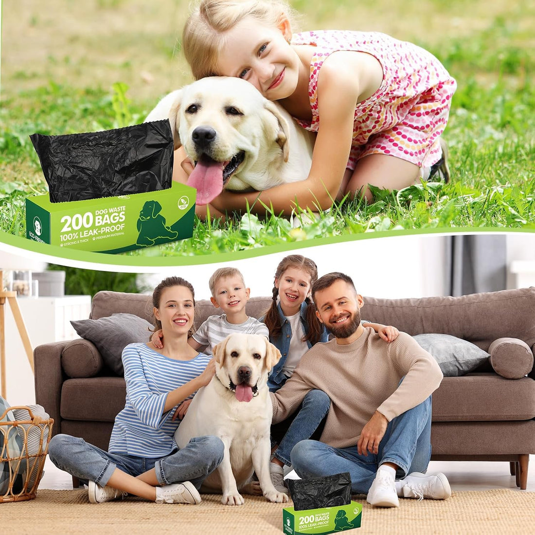 Sherr Dog Poop Bags, 10 Rolls of 200, 2000 Counts
