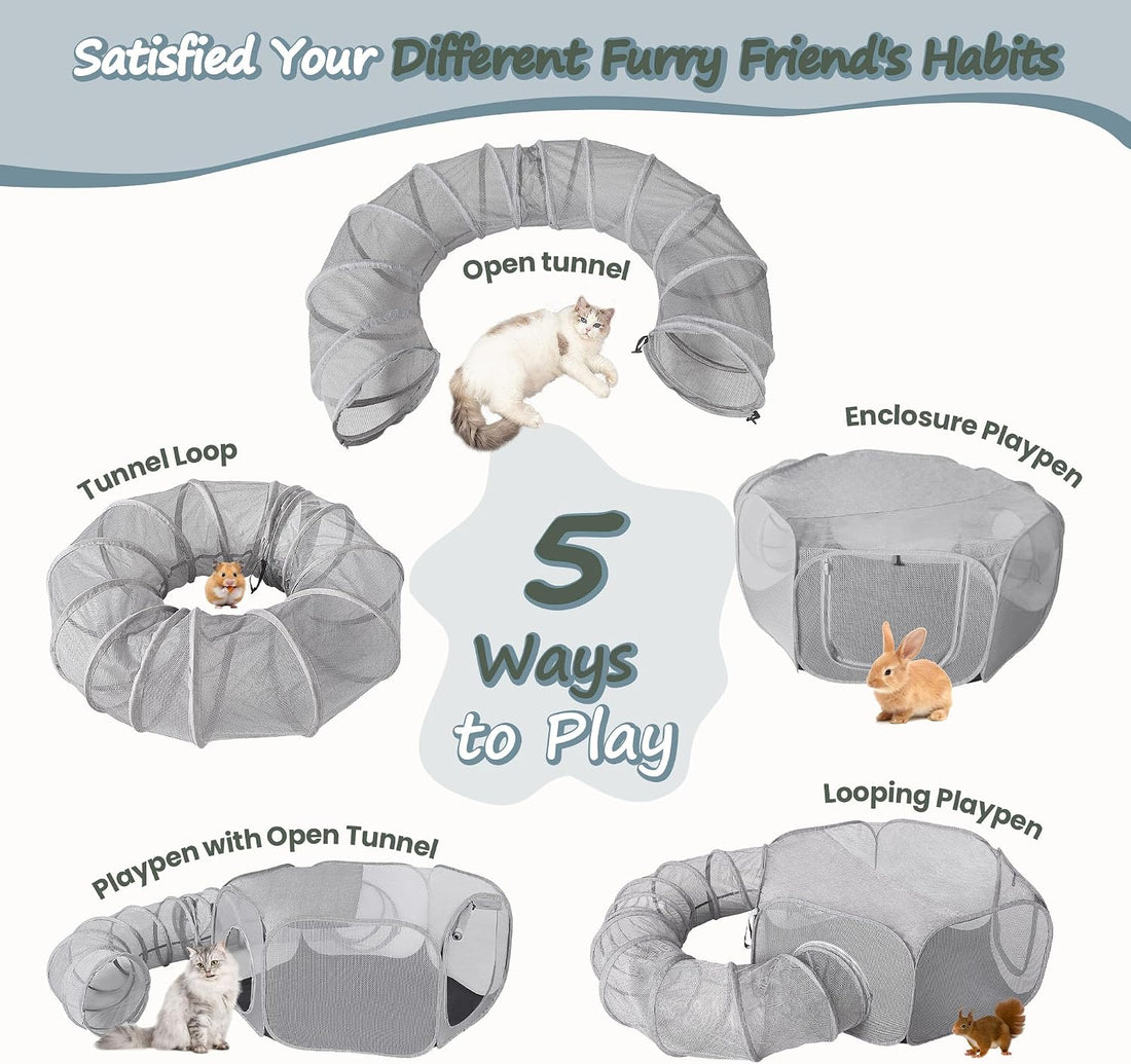 X-ZONE PET Portable Cat Play Tunnels