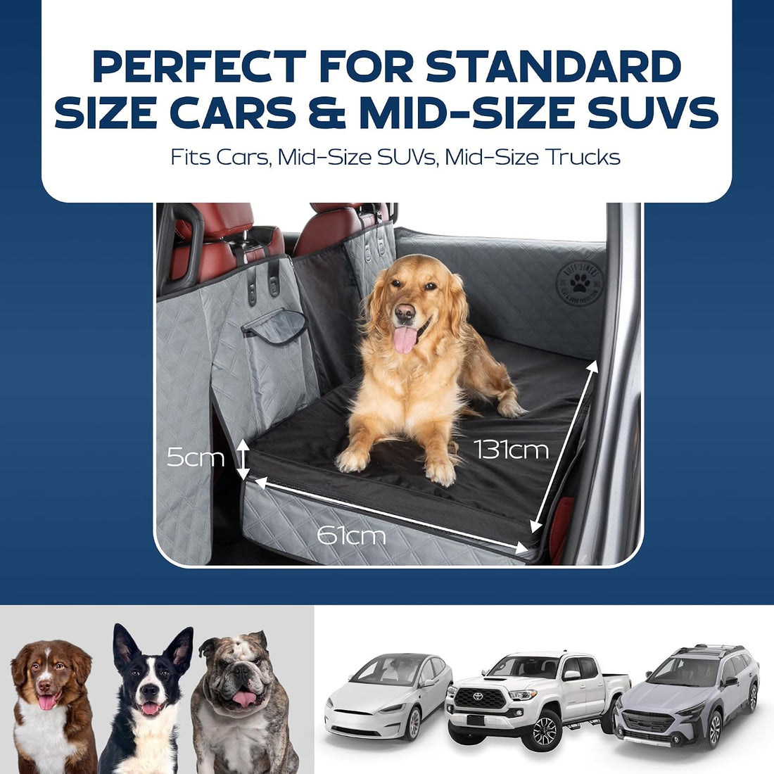 Ruff Liners Dog Bed for Car Back Seat - As Seen on Shark Tank