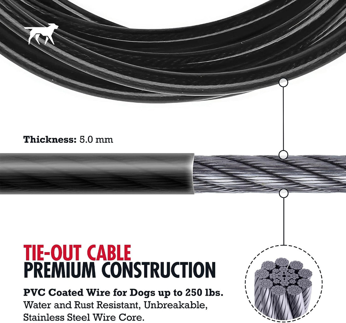 Tuff Pupper Dog Tie Out Cable