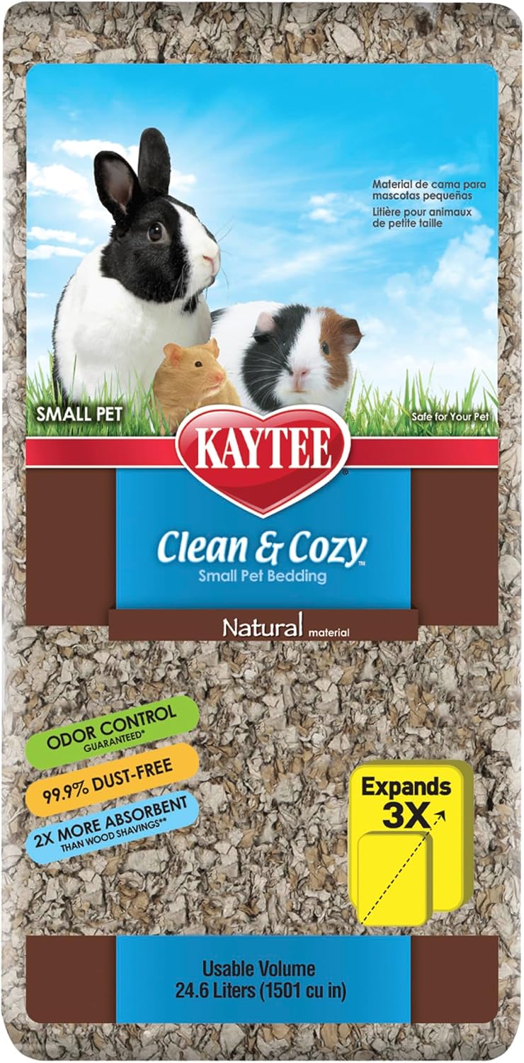 Kaytee Clean & Cozy Natural Paper Bedding, 49.2 Liters