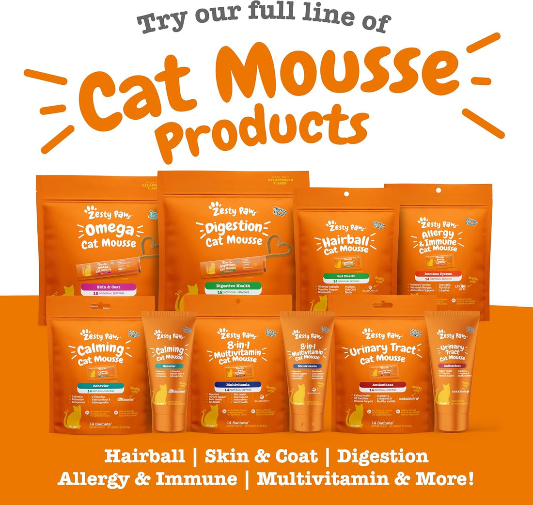 Zesty Paws Cat Urinary Supplement Mousse - Chicken, 14 Ct