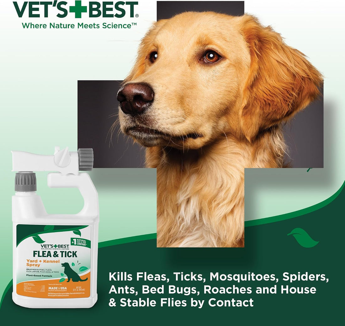 Bundle of Vet's Best Flea and Tick Yard & Kennel Natural Spray