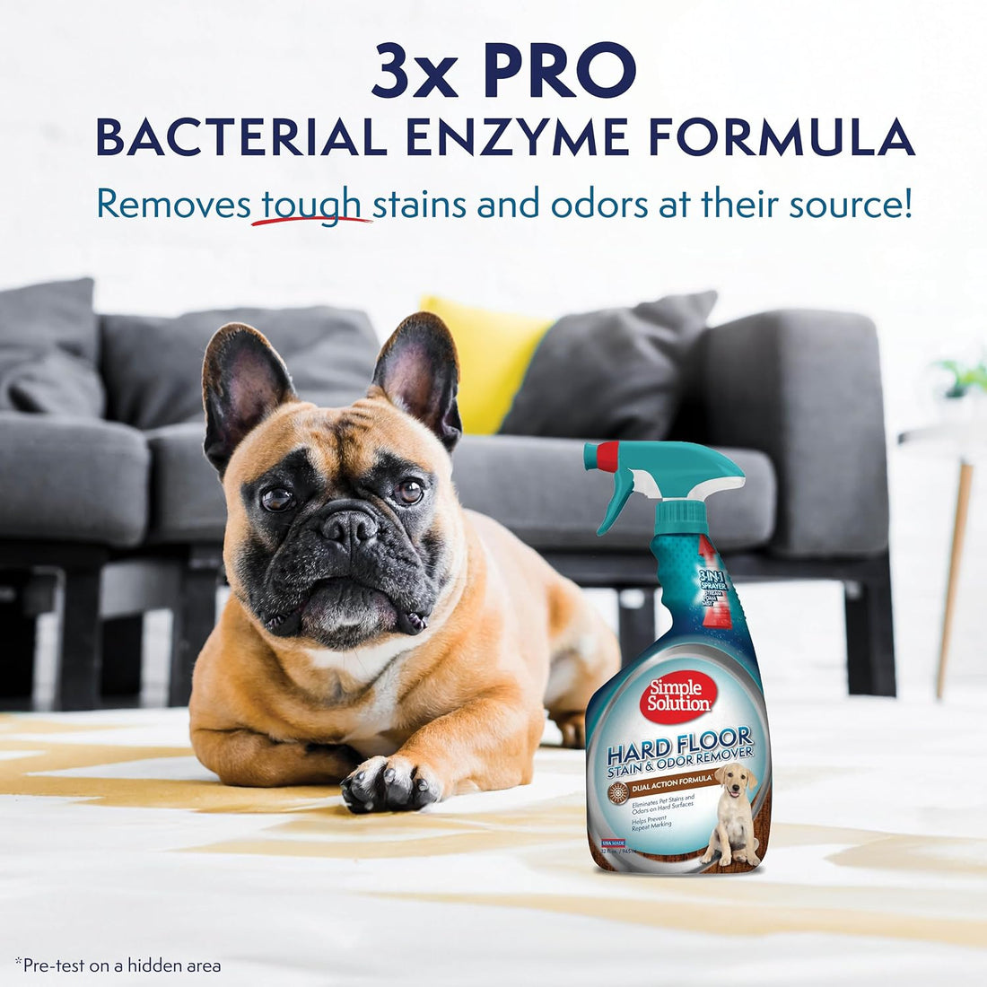 Simple Solution Hard Floor Dog Stain & Odor Remover, Enzyme Cleaner