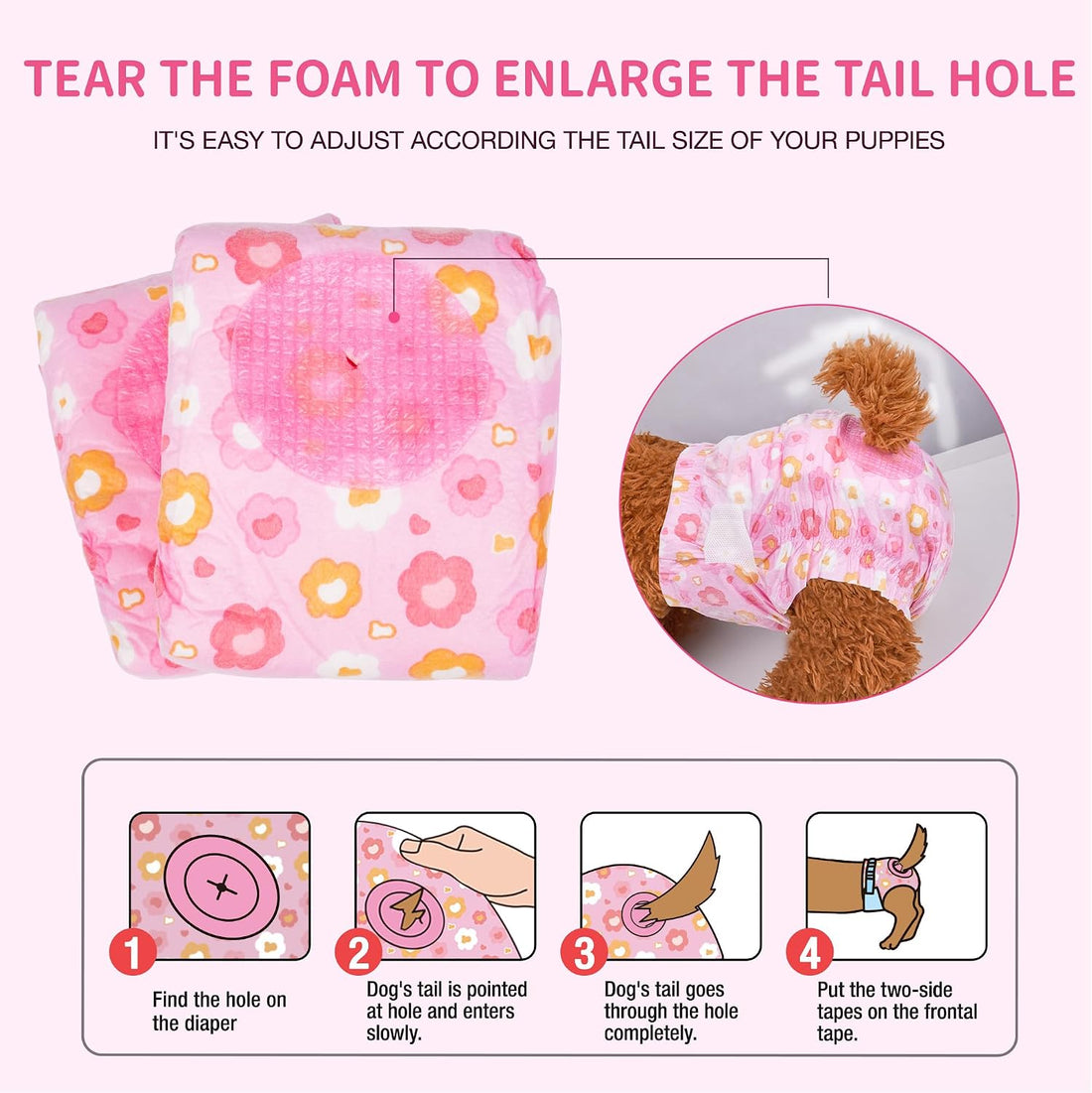 Pet Soft Dog Diapers Female, Disposable Female Dog Diaper