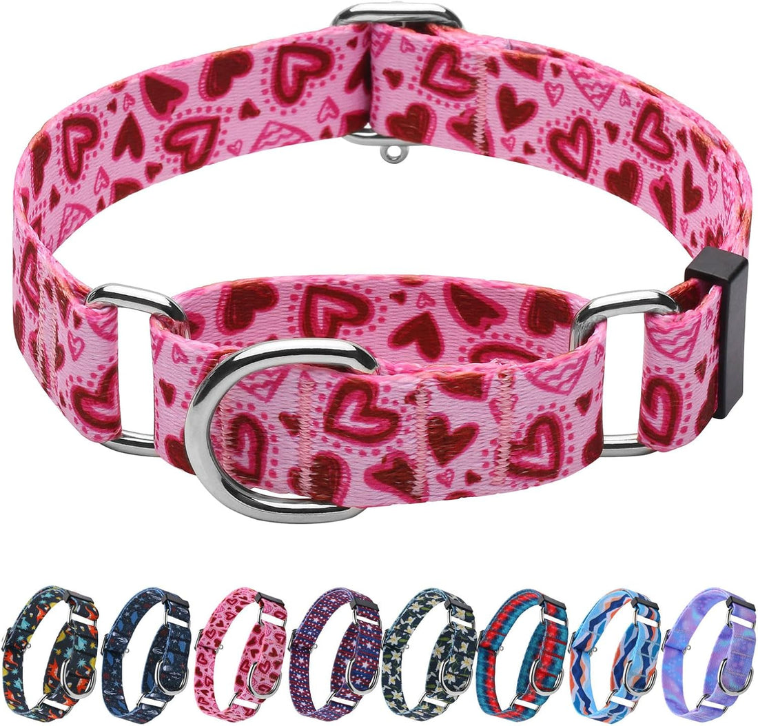 Hikiko Martingale Dog Collar Without Buckle,Escape Proof No Pull,M