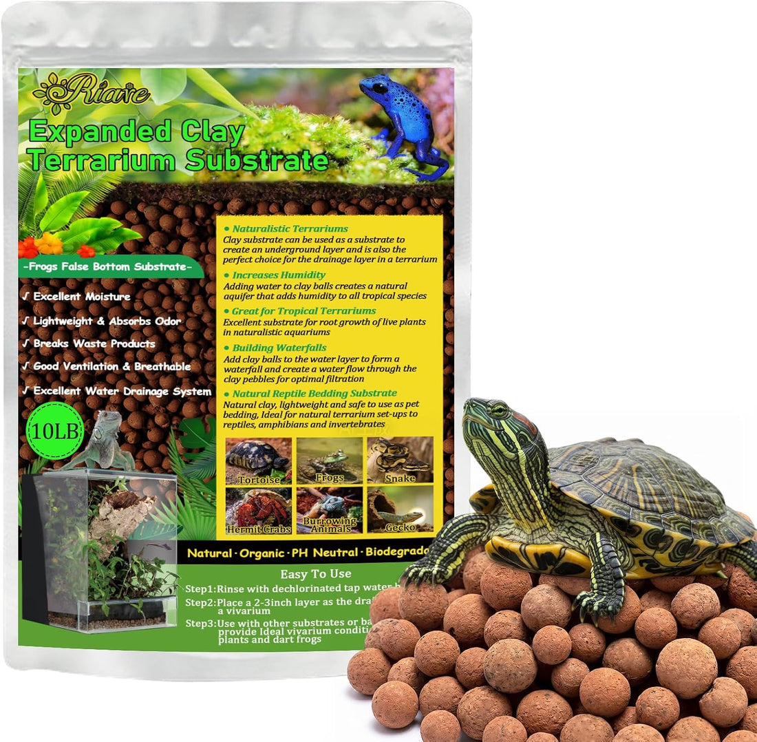 Riare 2LBS Organic Expanded Clay Balls Terrarium Substrate