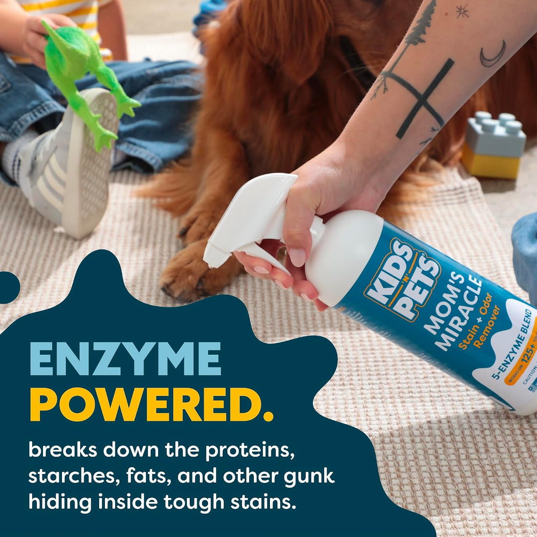 KIDS 'N' PETS Mom's Miracle Stain and Odor Remover, 32oz