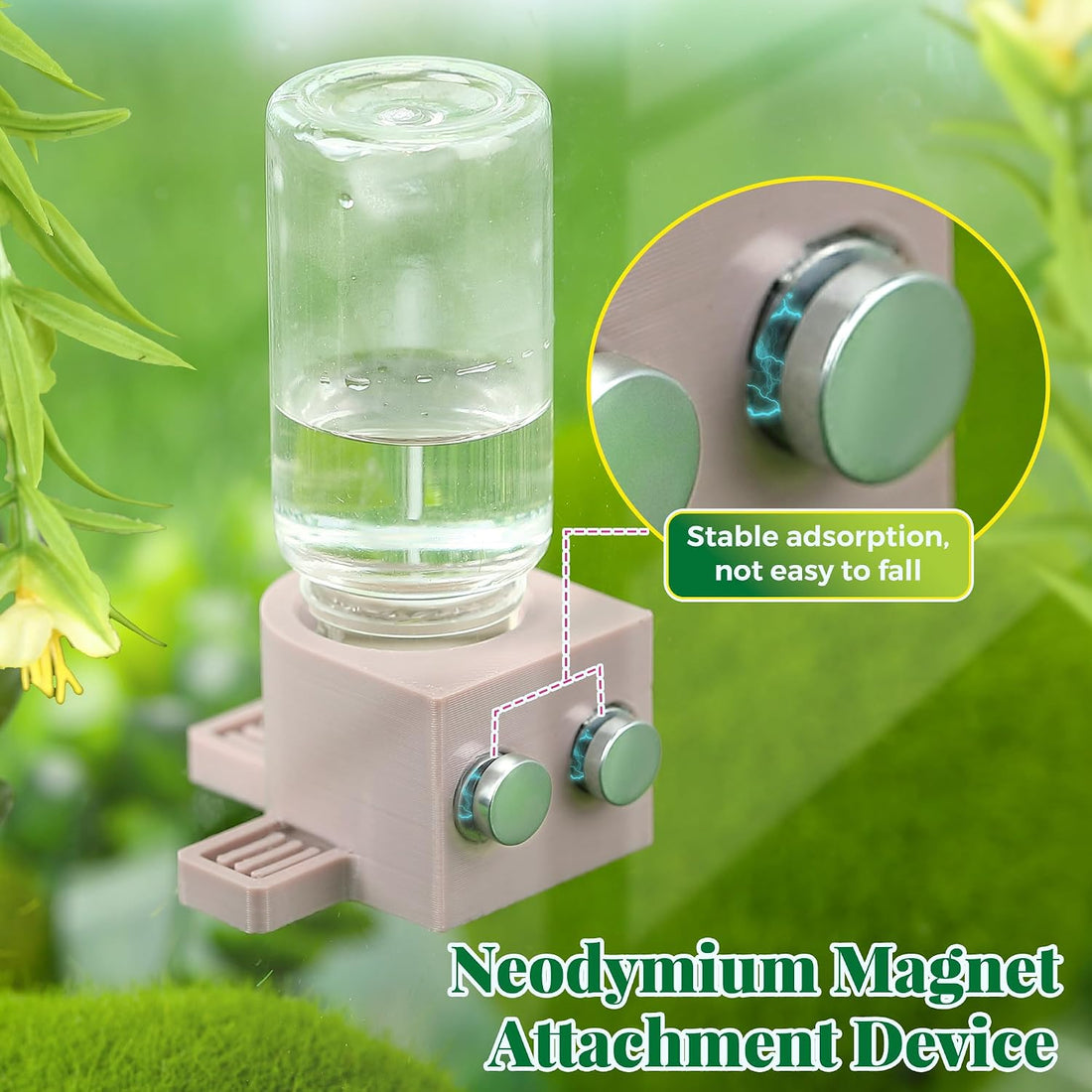 2 Pcs 10ML Jumping Spider Water Dispenser with Magnets