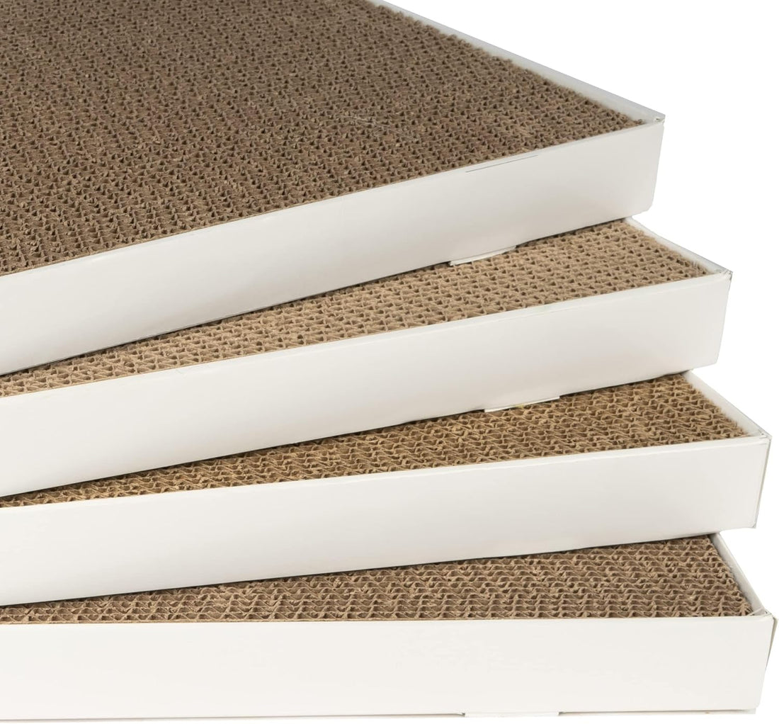 Corrugated Cardboard Cat Scratcher, Scratching Board, Reversible
