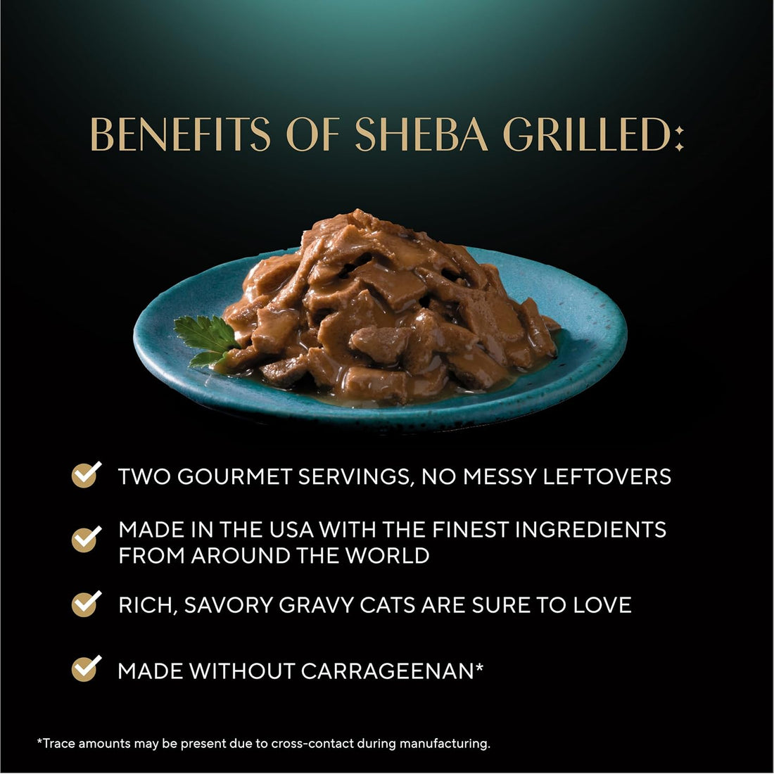 Sheba Perfect Portions Grilled Bites Wet Cat Food, Chicken, 2.6 oz